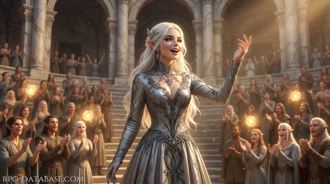 Durante l'esibizione alla Festa delle Muse