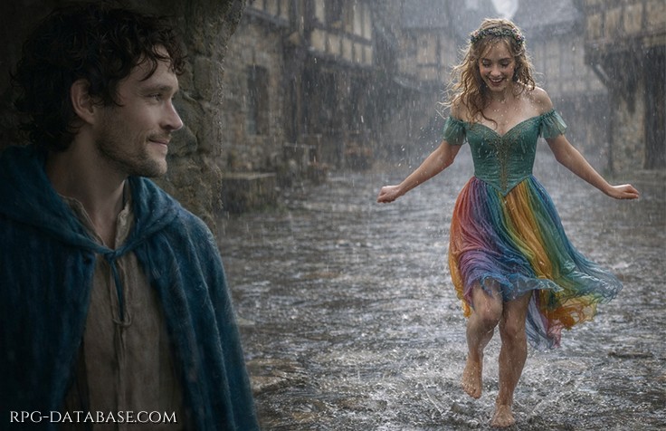 Se in una gelida giornata di pioggia una fanciulla in abiti leggeri saltella felice tra le pozzanghere a piedi nudi, deve essere per forza una folle o una fata.