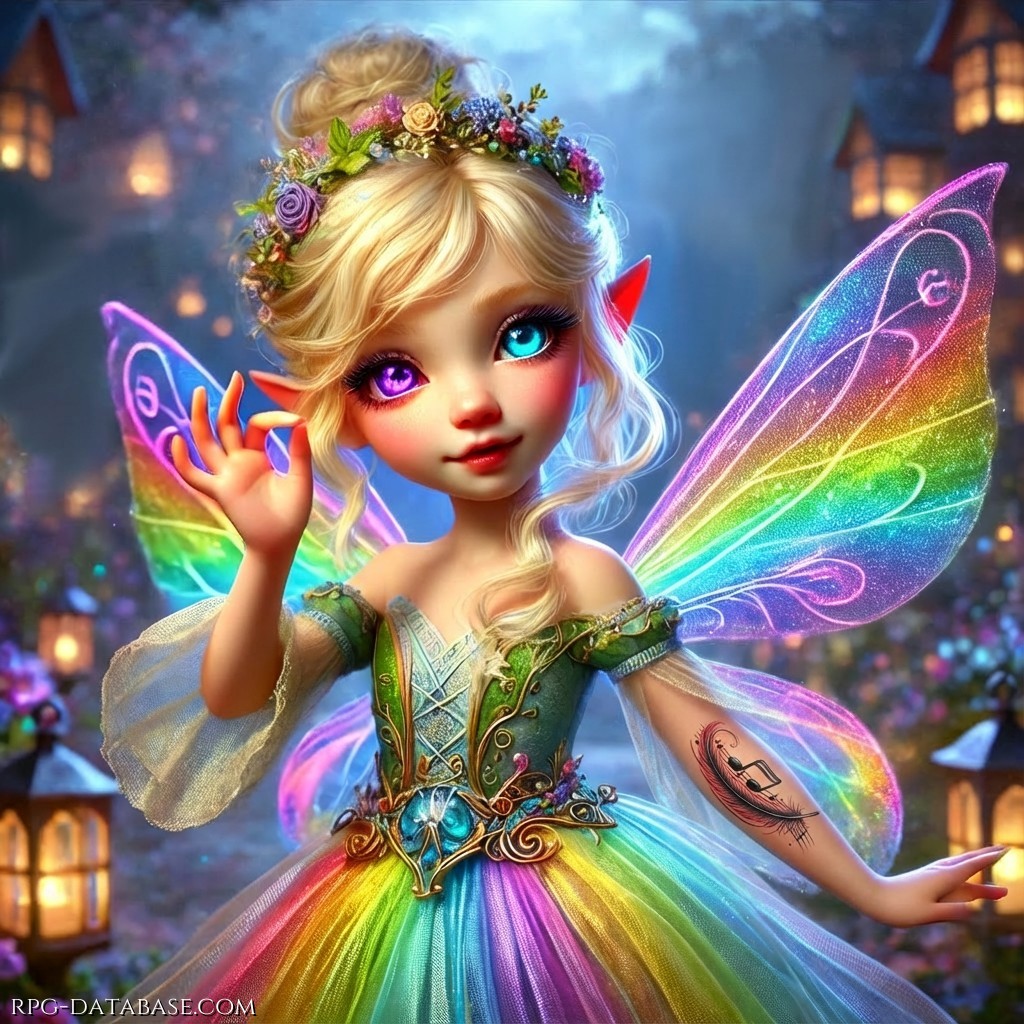 Iridia col tatuaggio delle Muse