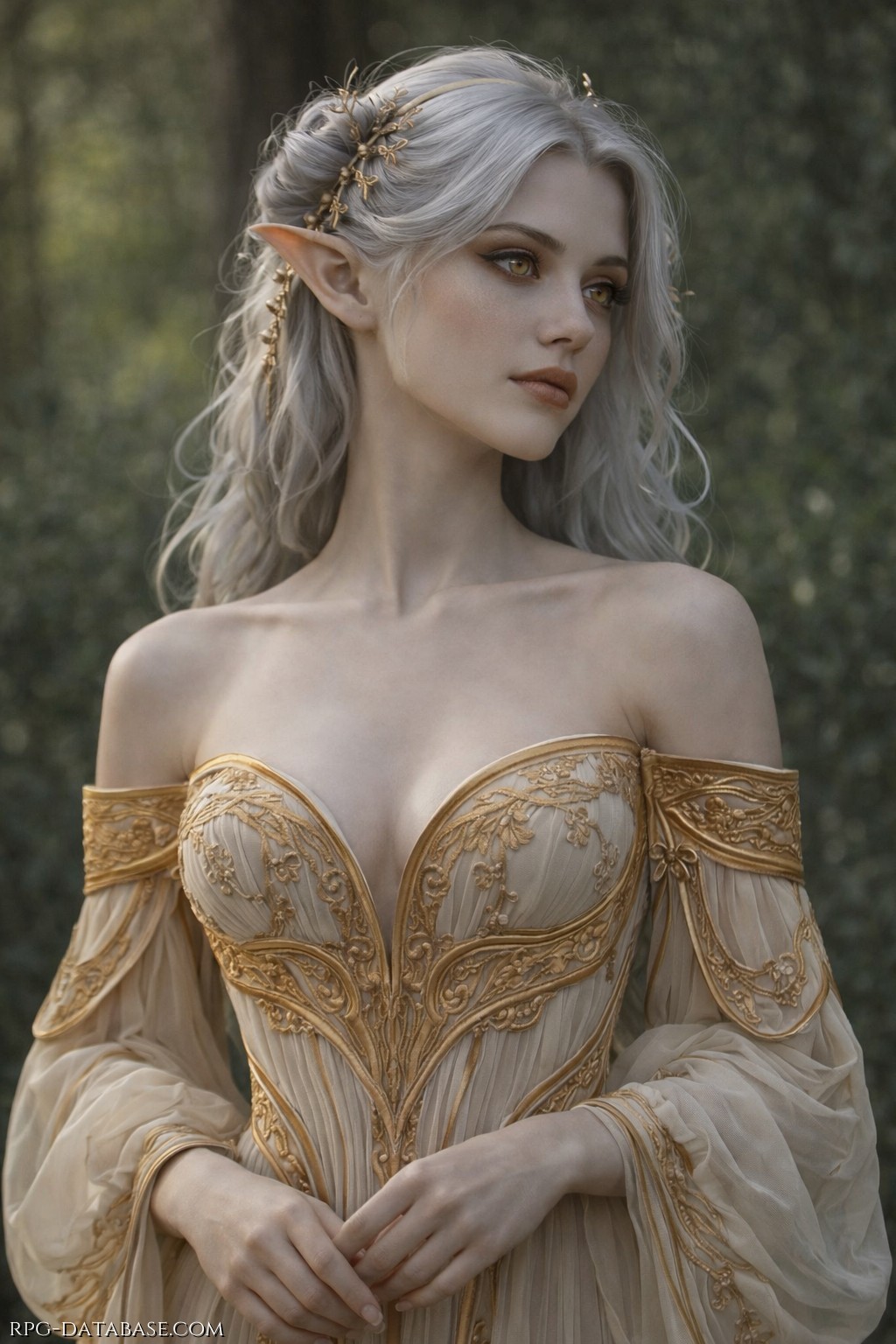 Nata sotto una congiunzione astrale rara, quando le stelle sembravano più vicine al mondo mortale, Lumirien apparteneva a una delle casate nobili degli Elfi Grigi o Sindar,