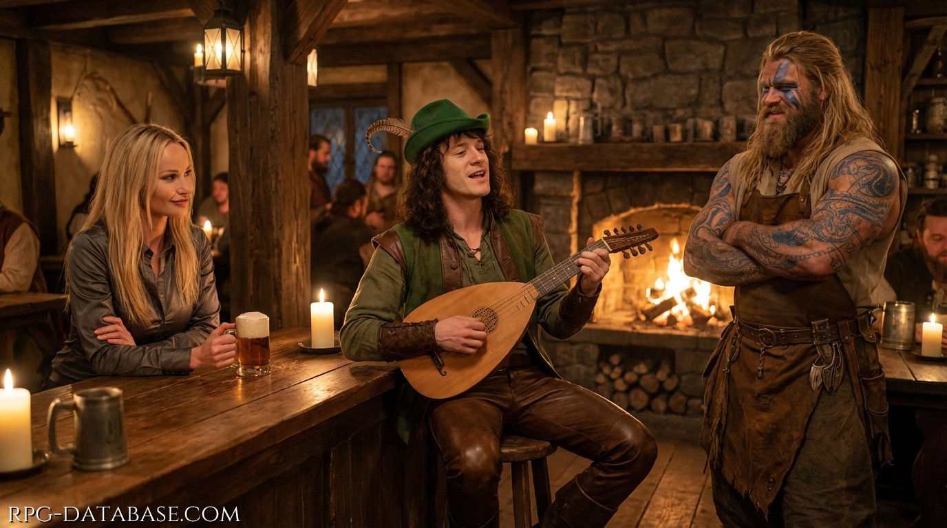 Morgan Hamelin che canta e suona "L'apostrofo rosa" ribellando la taverna. Non diciamolo al capo.