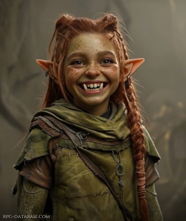 Piccola mezzorca dai capelli rossi