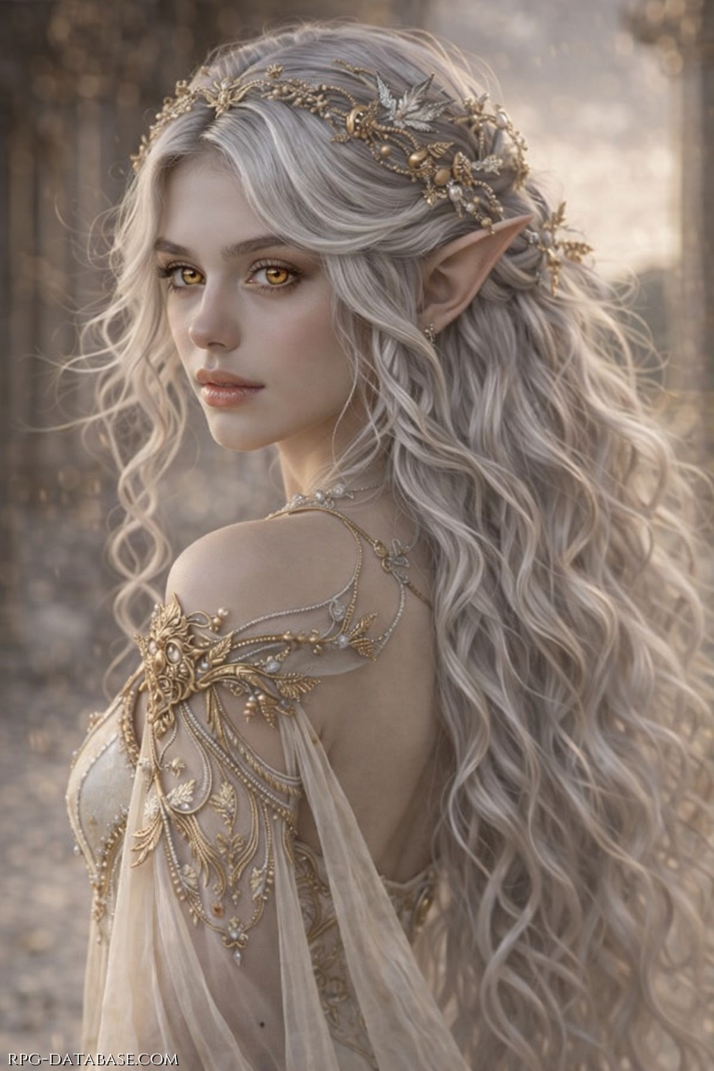 Nata sotto una congiunzione astrale rara, quando le stelle sembravano più vicine al mondo mortale, Lumirien apparteneva a una delle casate nobili degli Elfi Grigi o Sindar,