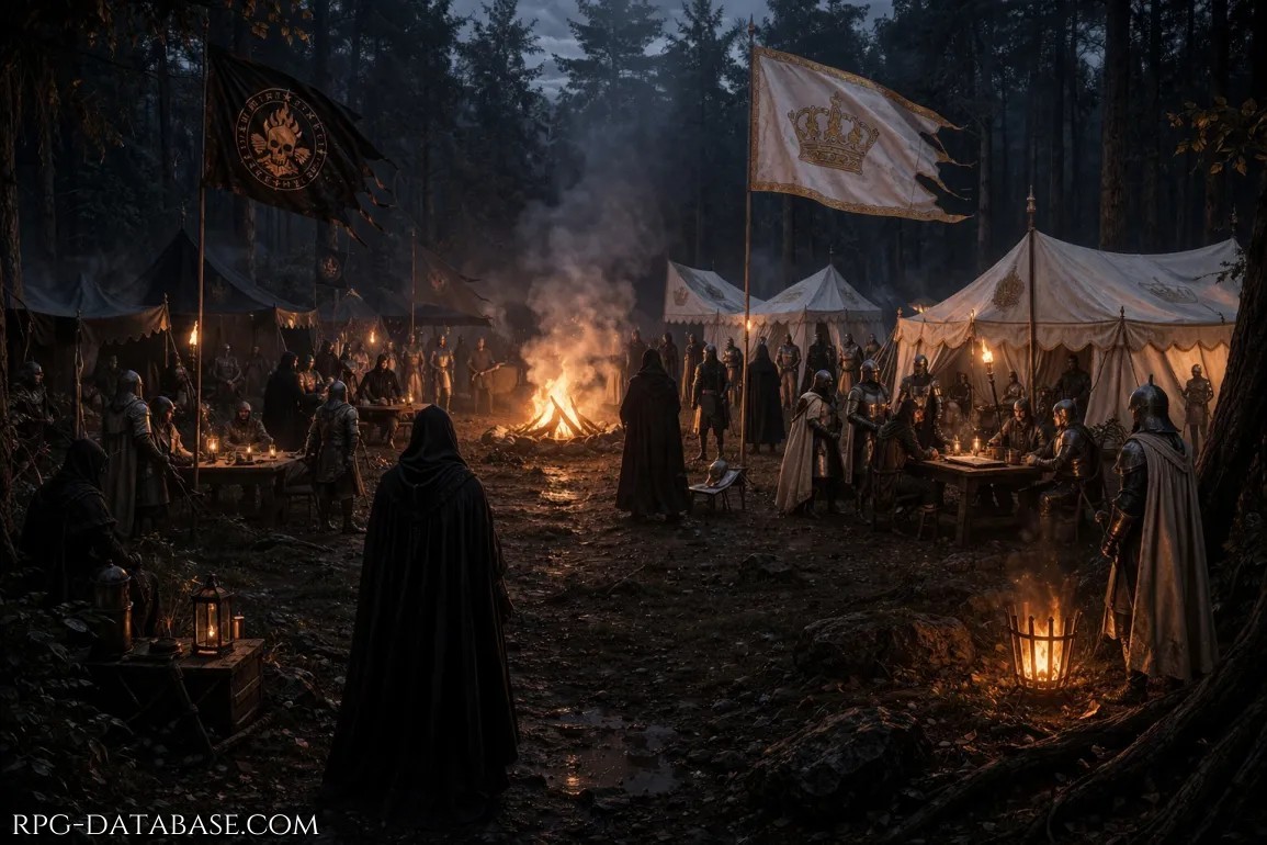 Si prepara l'accampamento a SUD per la battaglia di conquista