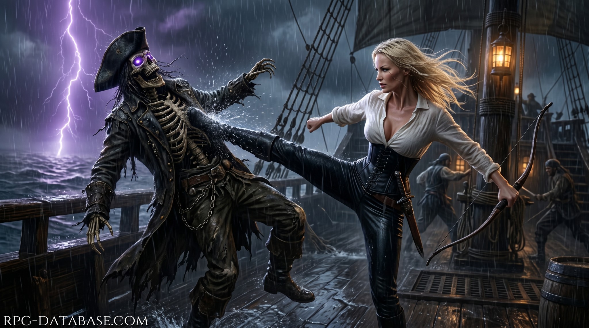 Lo scheletro ha fatto una brutta fine e si becca anche il dito medio della mezzelfa [Fottiti!] dice con un sorrisetto soddisfatto. Si sta gasando e forse anche divertendo anche se sta rischiando la pelle. Si volta quindi ad analizzare la situazione [Avanti un altro!]