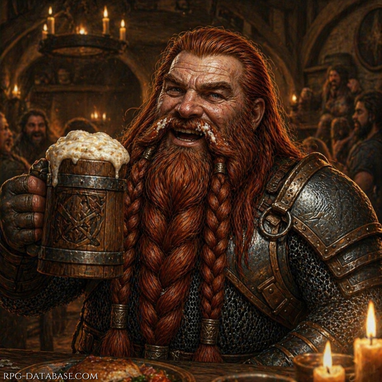 Il nano si erge fiero imbracciando il suo boccale di birra