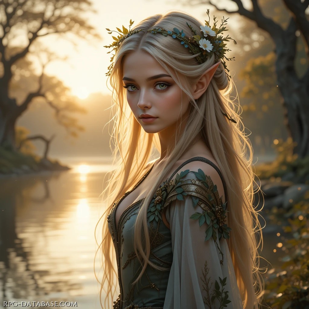 Nata nell’aristocrazia elfica, Elebereth aveva sempre lottato contro il pregiudizio della sua stirpe. La sua famiglia, illustre e antica, rifiutava il contatto con le razze ritenute inferiori, ma lei guardava con ammirazione i nani, abili artigiani, gli umani dal cuore impetuoso e le creature dei boschi, così varie e affascinanti.