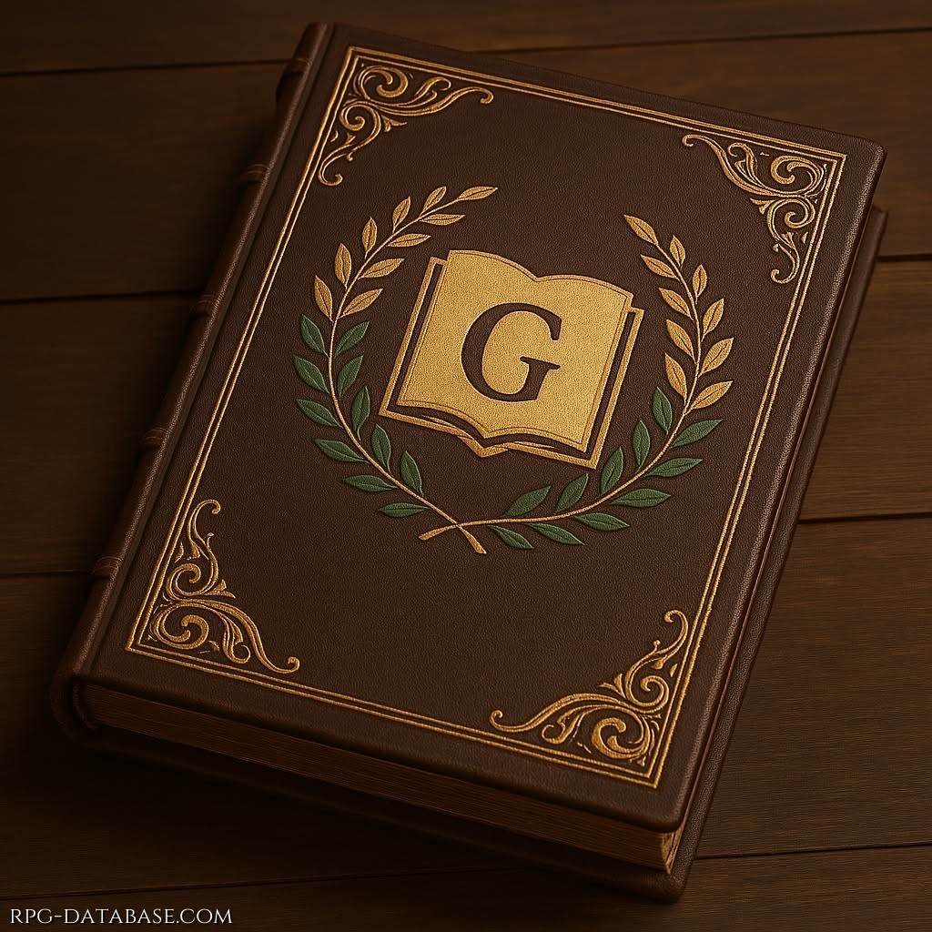 Libro delle guide con in copertina lo stemma della gilda, in pergamena pregiata e rilegatura in cuoio, il libro contiene tutte le informazioni che servono ad una guida per accogliere ed informare i forestieri, regolamenti e leggi, oltre a cartine dettagliate.