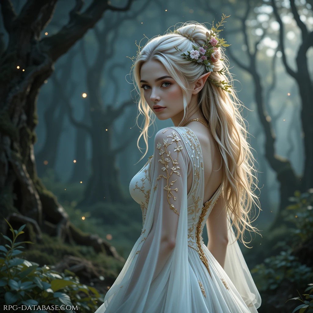 Una notte di luna velata, Elebereth decise di abbandonare la sua casa. Si congedò dai cavalli che tanto amava, dal fiume argenteo sotto le mura di Lorien, dalla brezza profumata di resina. Partì con una sacca leggera e il cuore colmo di speranza.