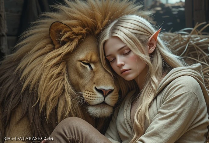 Elebereth, sulla grande nAvE, non ha mai occupato il suo letto. Ogni notte trova rifugio tra le gabbie degli animali, vegliando su di loro con presenza silenziosa. Il loro respiro, il loro calore, sono la sua casa nel viaggio verso Æthelion.