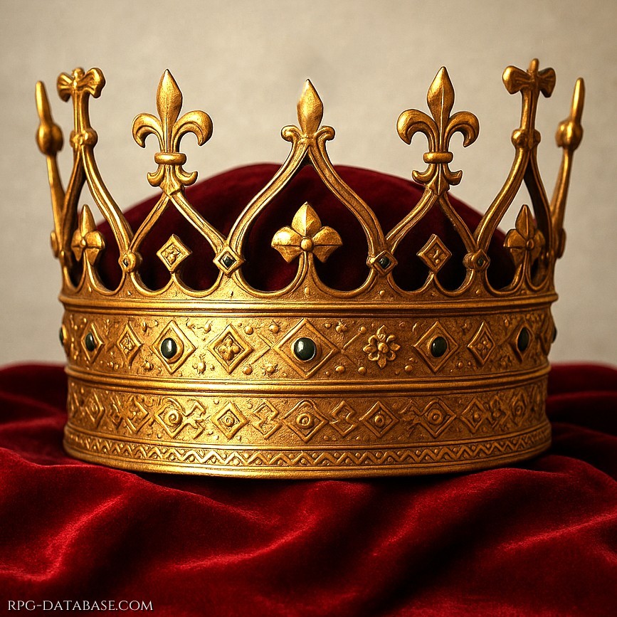 La Corona di Sire Ennon. Uno degli oggetti più pregiati e preziosi della Corte.