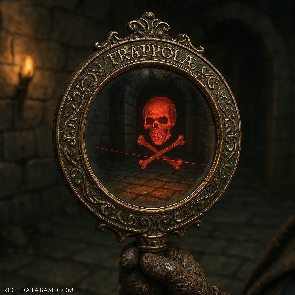 Uno specchietto che magicamente consente di rilevare trappole attive, di natura magica o meccanica, e consente di aggirarle o disattivarle.
