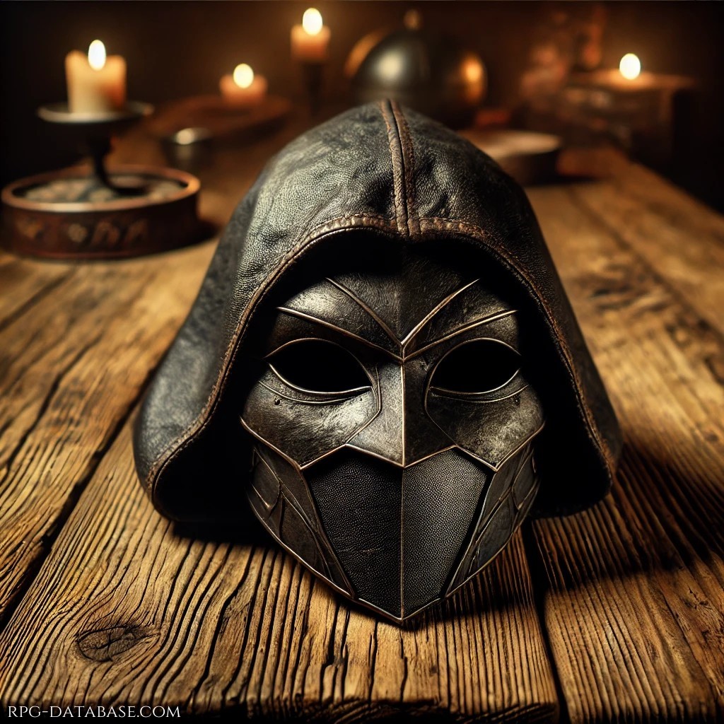 La maschera della Gilda delle Ombre rende anonimi chi la indossa, e in egual modo, permette ai gildati di riconoscersi.